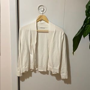 Plus size white bolero